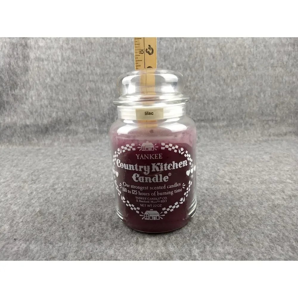 Yankee Candle‎ Country Kitchen Retired Lilac 22oz Classic Jar VTG 80s NOS NEW